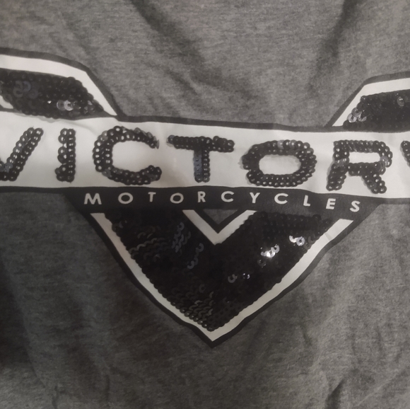 Victory t-shirt sequin decoration - Picture 3 of 4